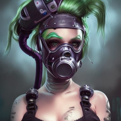 Cybergoth Domina in Radioactive Acid Rain