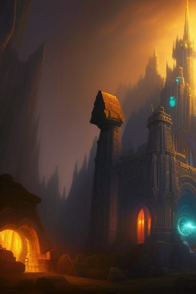 Epic Underground Cathedral Castle in a Giant Cave