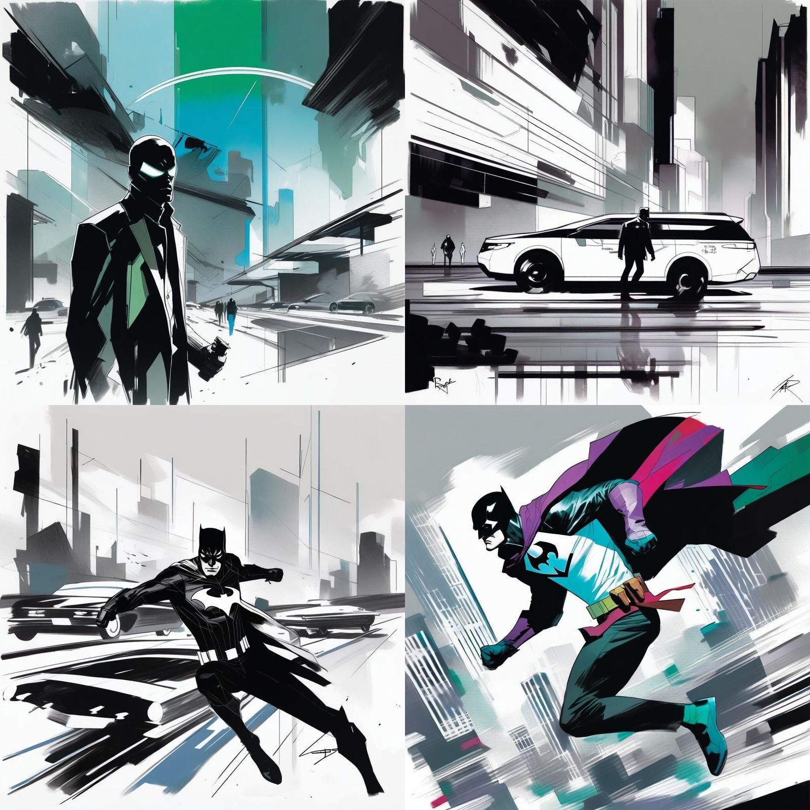 Dynamic Superhero Comic Art Illustration