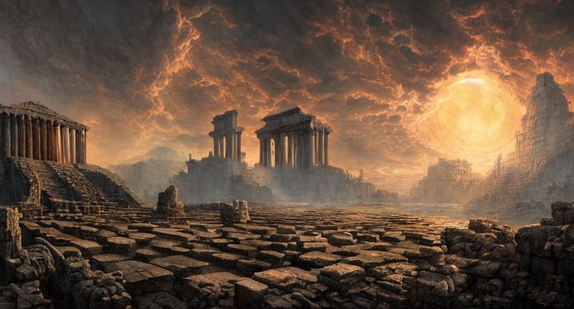Temple to Aphrodite: Detailed Matte Painting