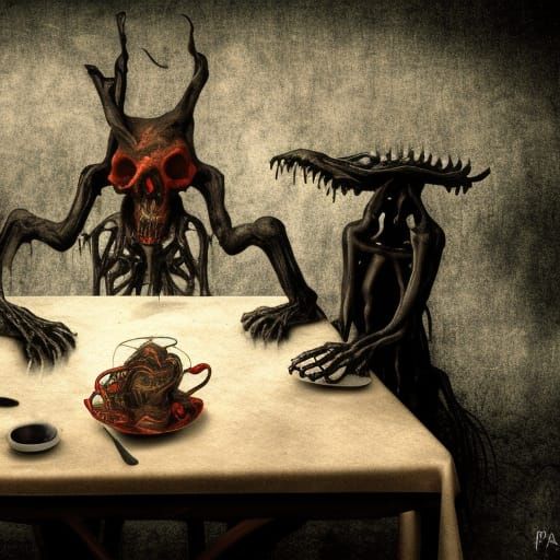 Disturbing Feast Inspired by Death Metal Album Cover