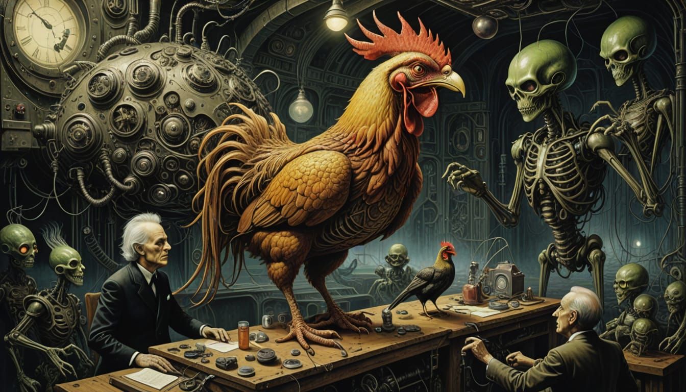 Robot Warfare Gone Wrong: Super Chicken Breeding Experiment