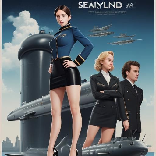 Female Submarine Captain Movie Poster