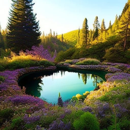 Swimming Pool In the hills