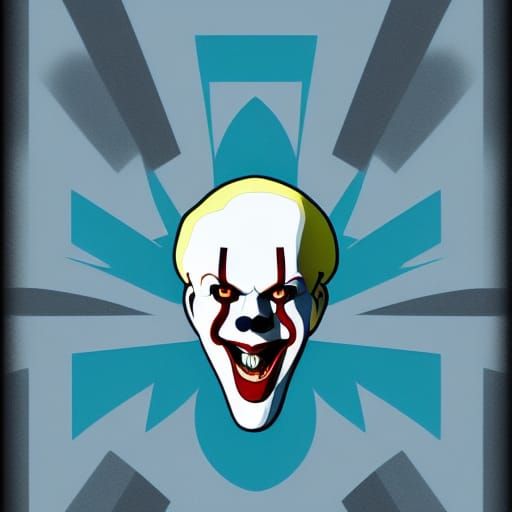 Pennywise in Pop Art Screen Print Style