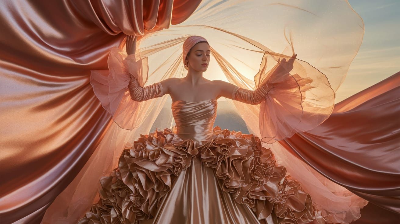 A Satin Wonderland of Sissy Satin Headscarves, Sissy Satin S...