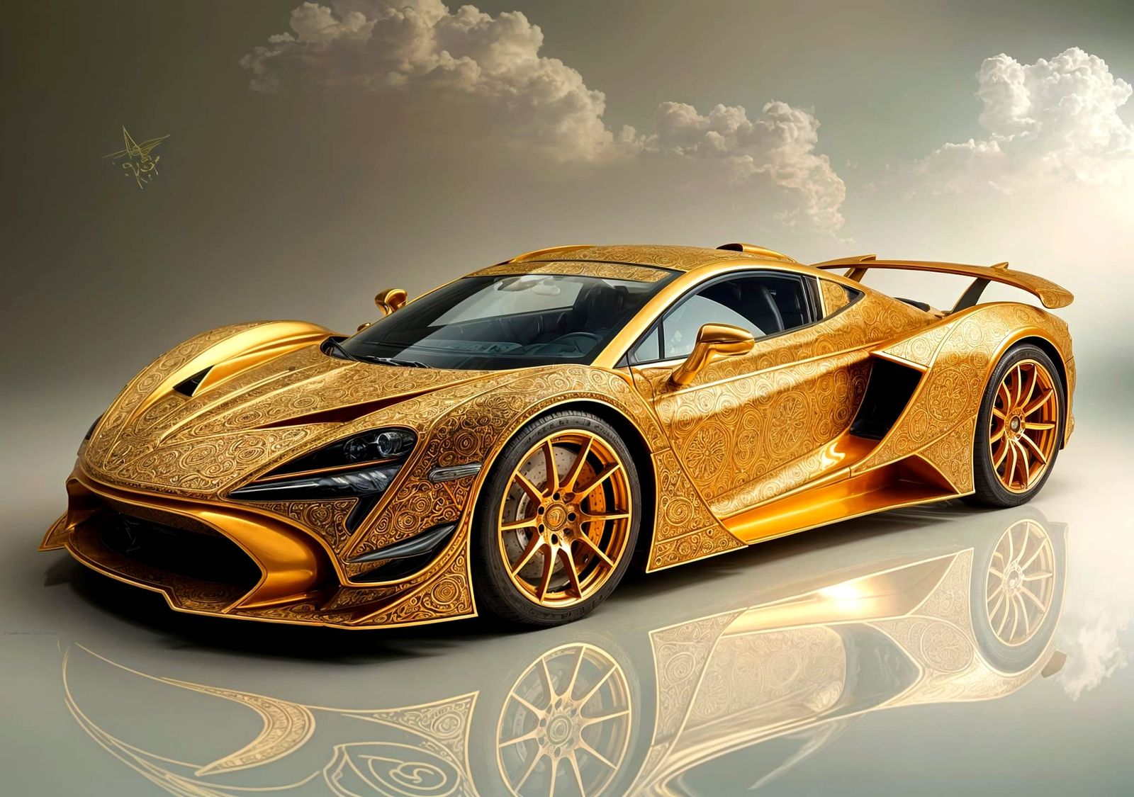 Ornate Gilded Supercar in Mughal Style