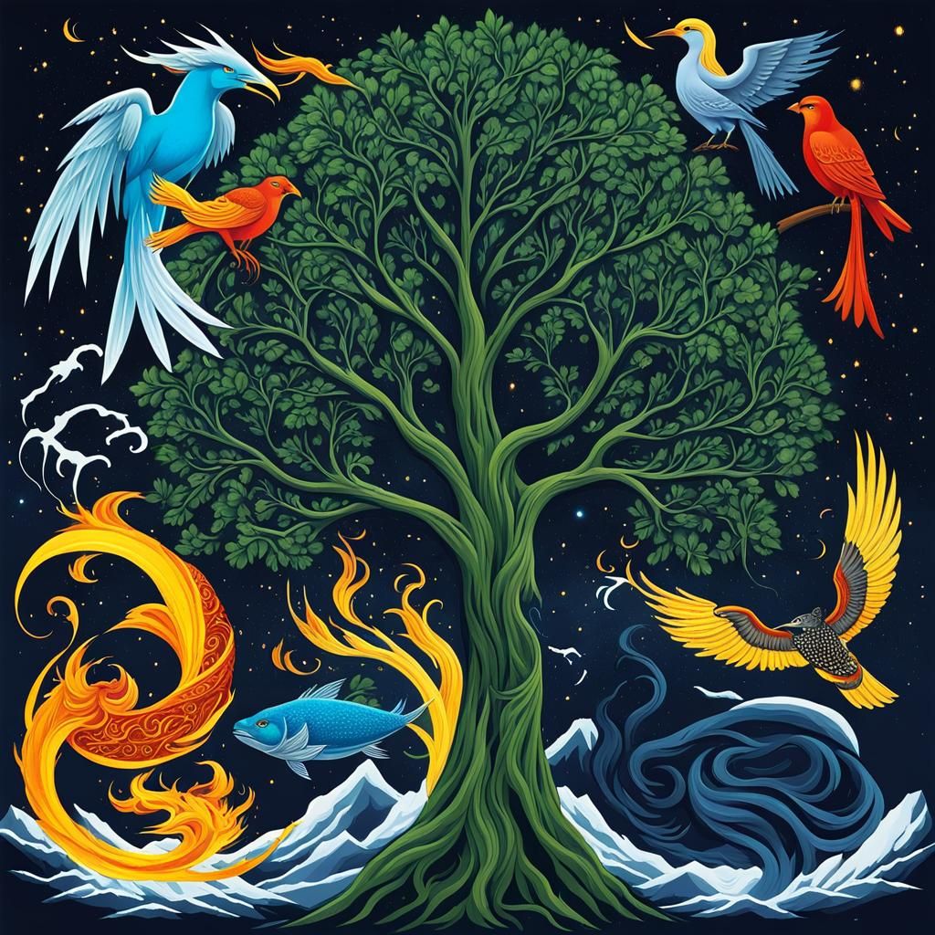 Seven Gods in Animal Forms Break Nature God