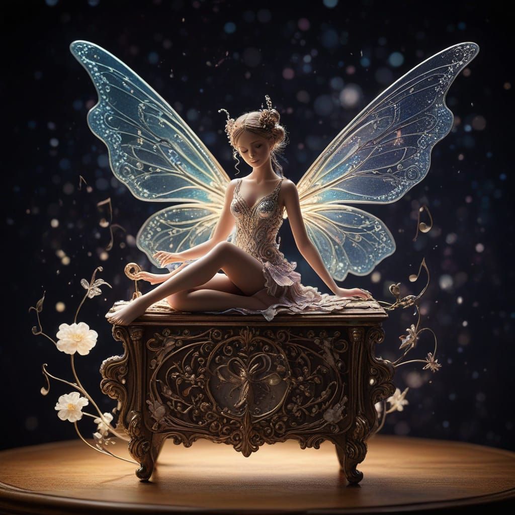 Enchanted Fairy on a Musical Note