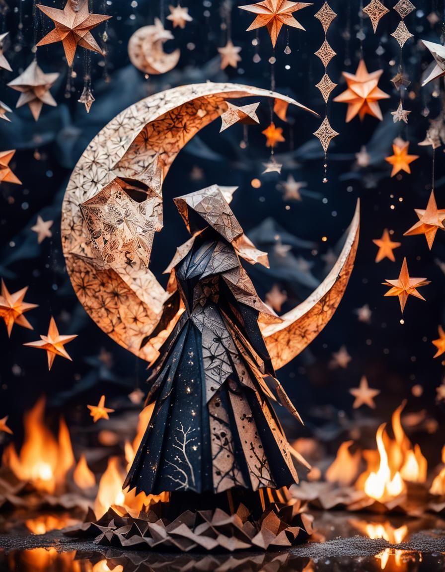 Nocturnal Paper Dreams [1] Starry Night Set Ablaze #1