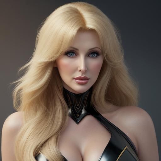 Glamorous Portrait in Hyperdetailed Digital Art Style