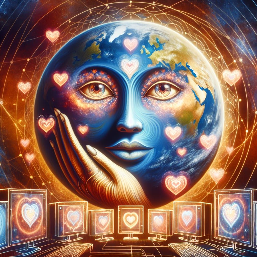 Loving Planet Earth with a Heartfelt Computer Network