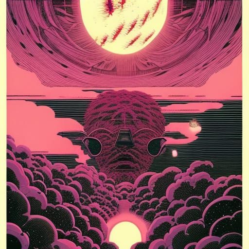 Surreal Eyes in the Skies, Fantasy Art