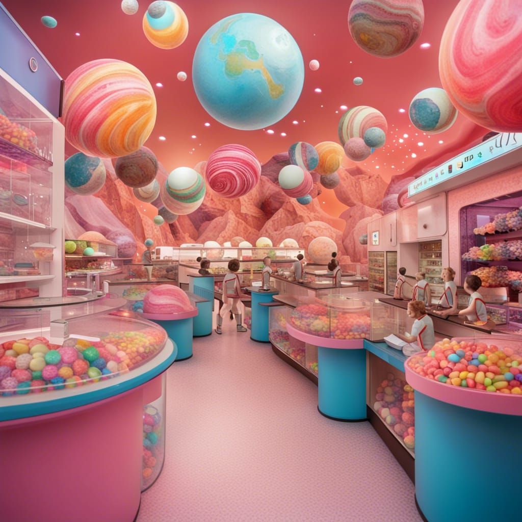 Space candy shop #1