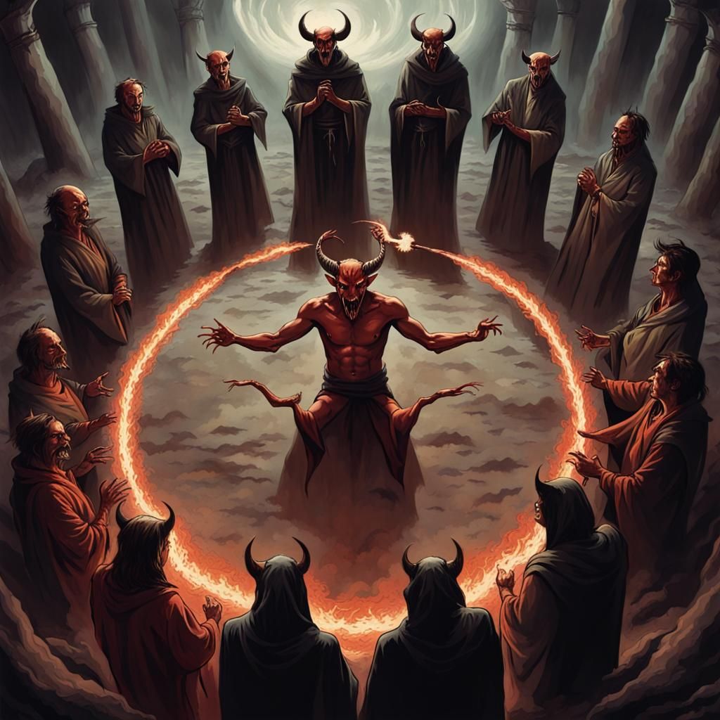 Sinister Cult Summons Devil: A Dark Fantasy Gathering
