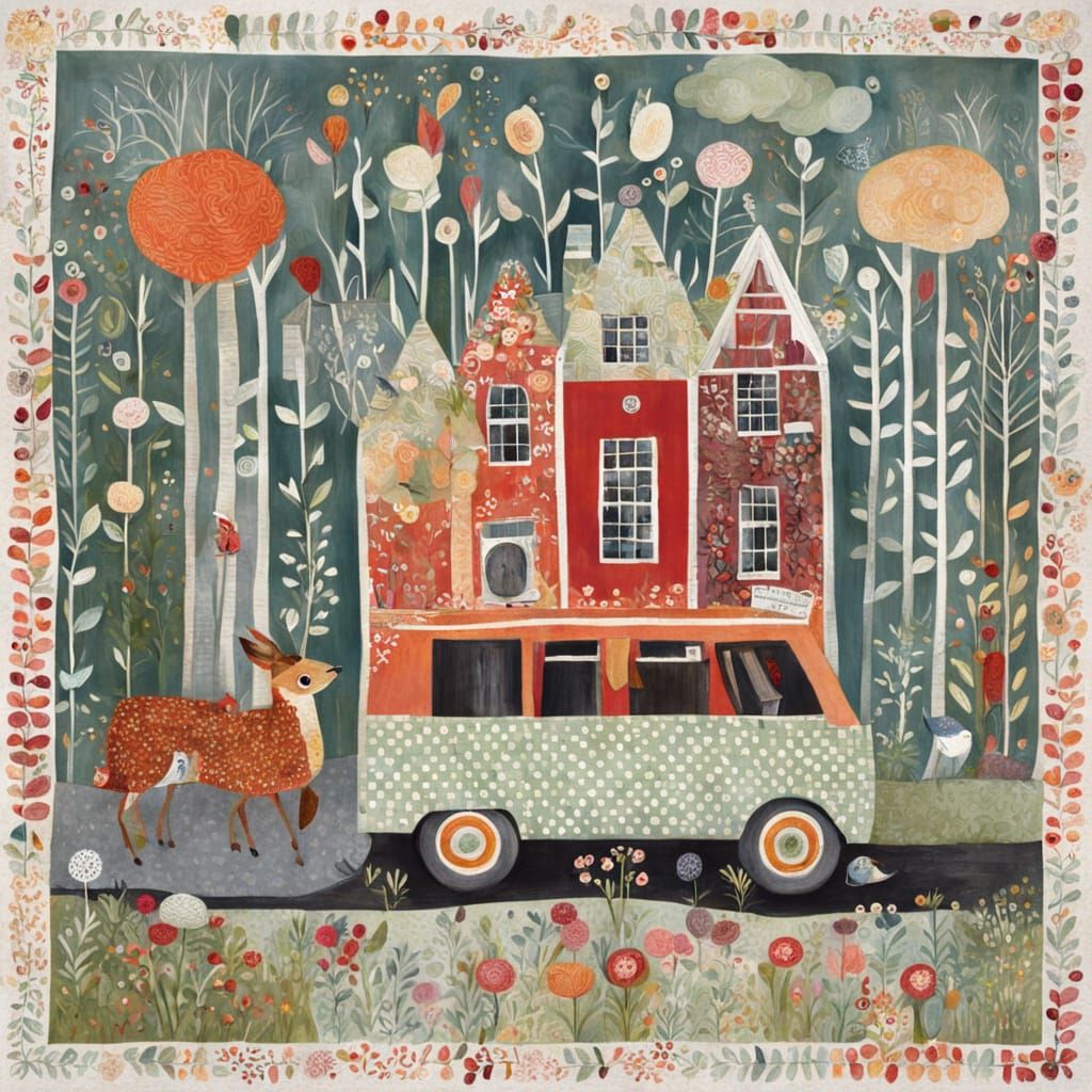 Abstract Expressionist Collage by Multiple Artists