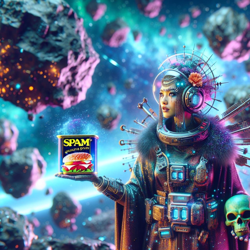 Sorceress and Space Slug Find Spam in Space