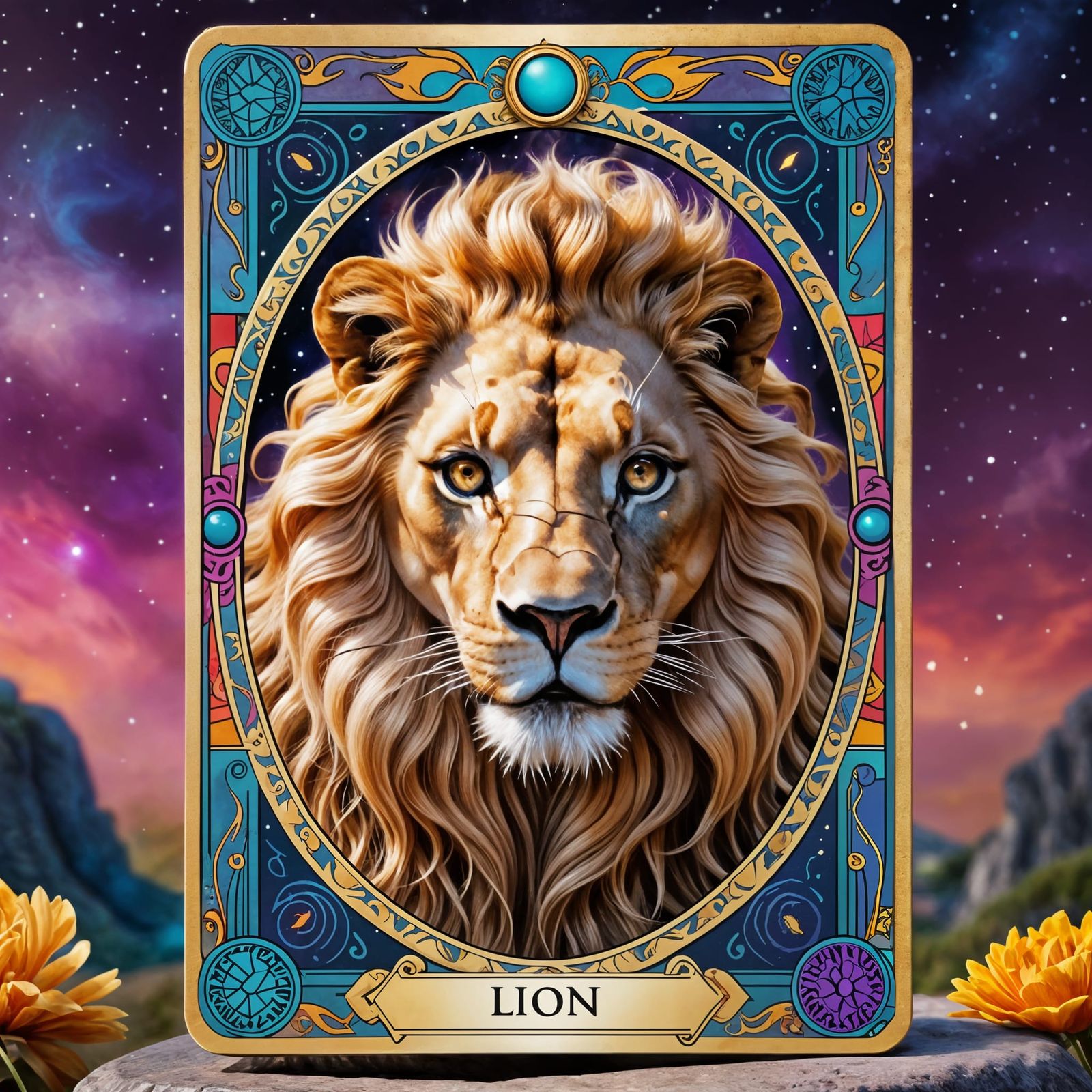 Lion King Tarot Card