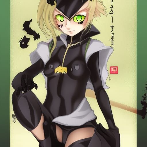 Anime Style Cat Noir Character