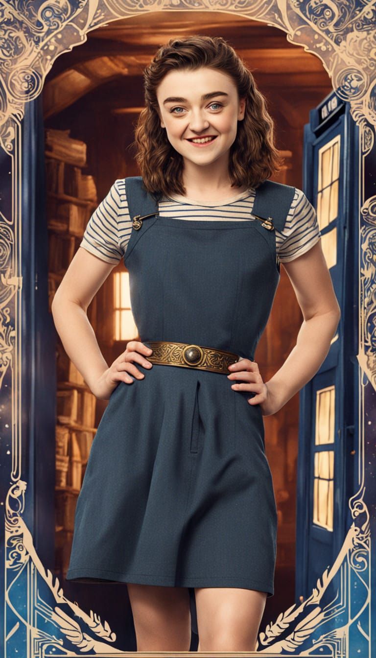 Inspired Tarot Card Portrait of Ashildr from Doctor Who