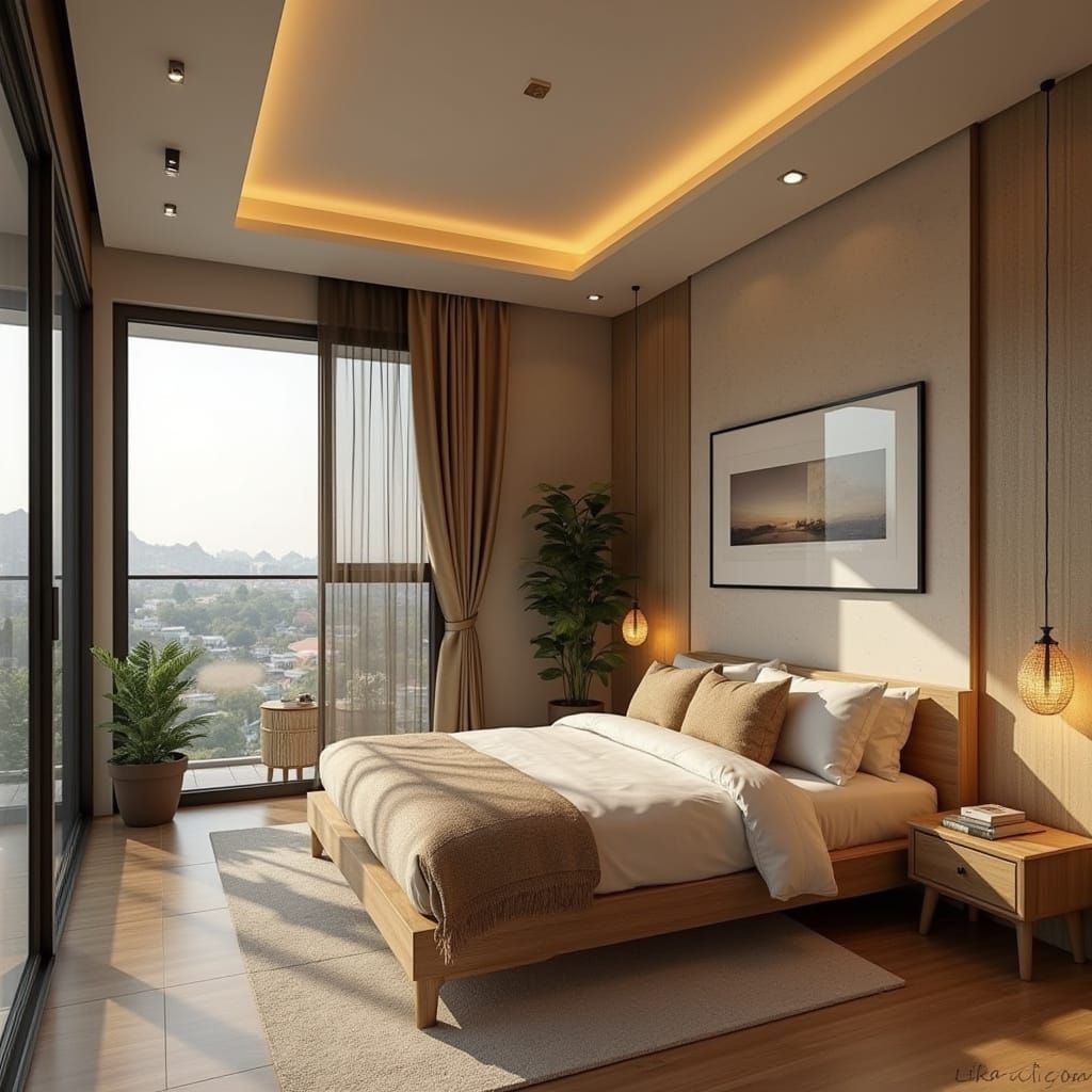 Cozy Miniature Bedroom with PC and Cat