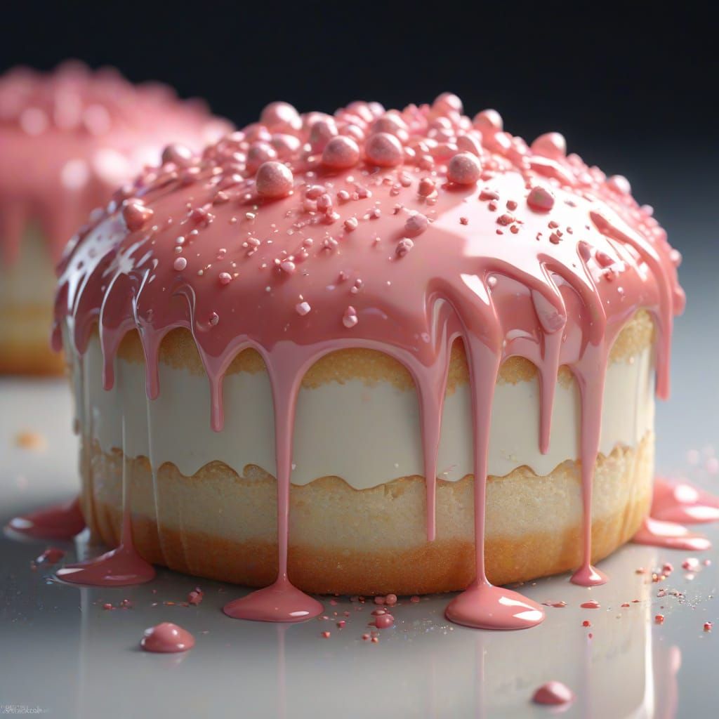 Dazzling Sugar Glaze in 3D Anime Style