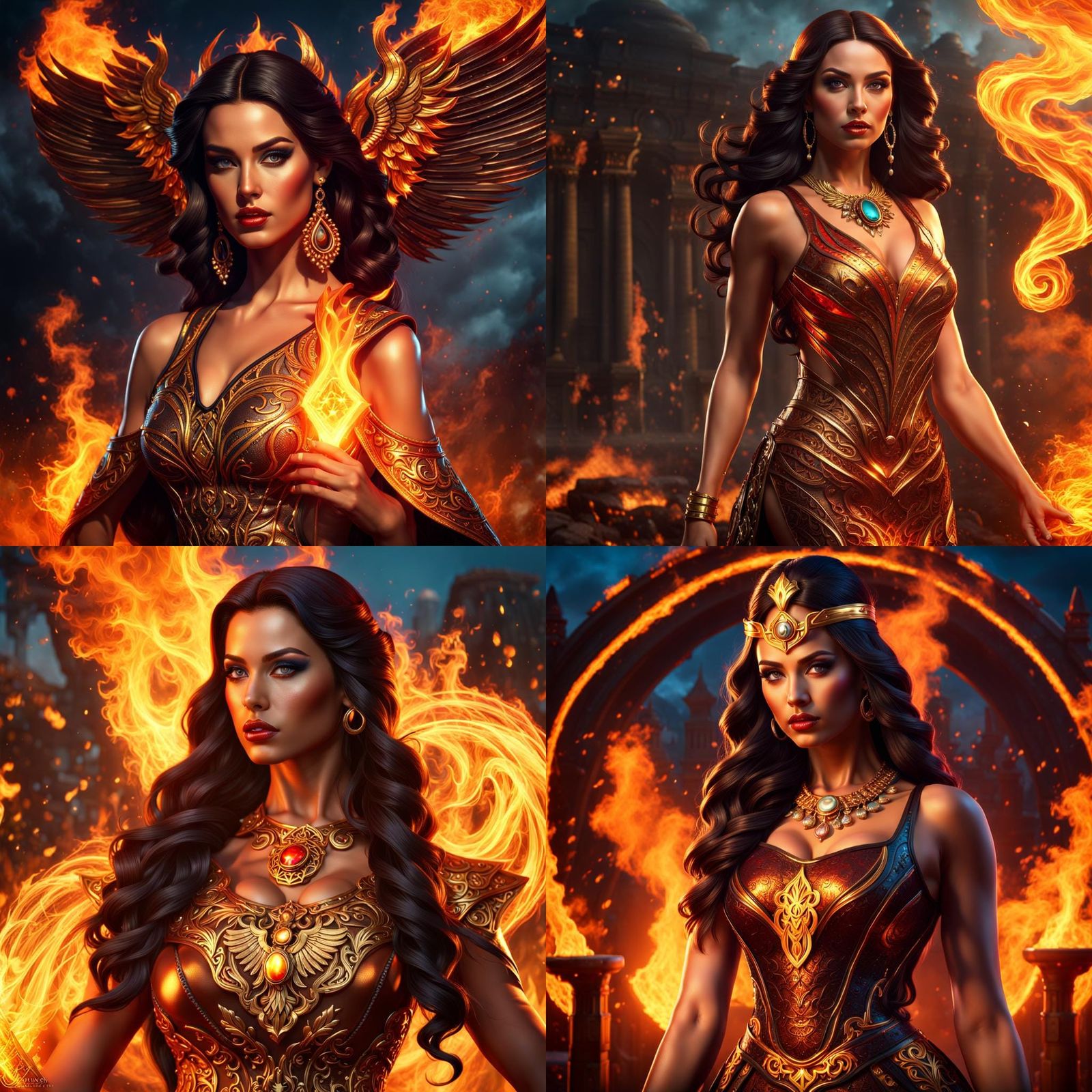 Beautiful Fire Goddess