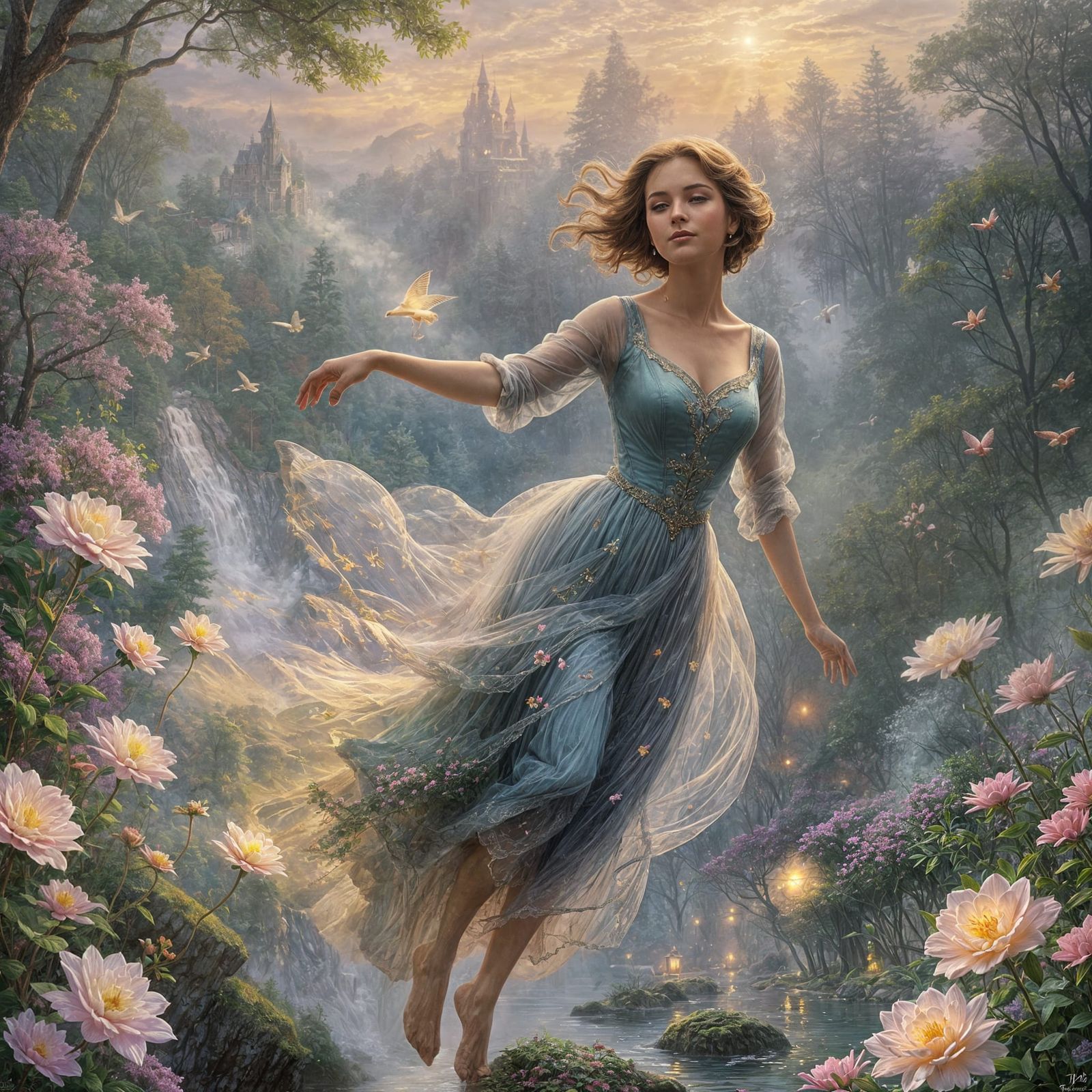 Ethereal Soulmate Fantasy in Hyperdetailed Mist