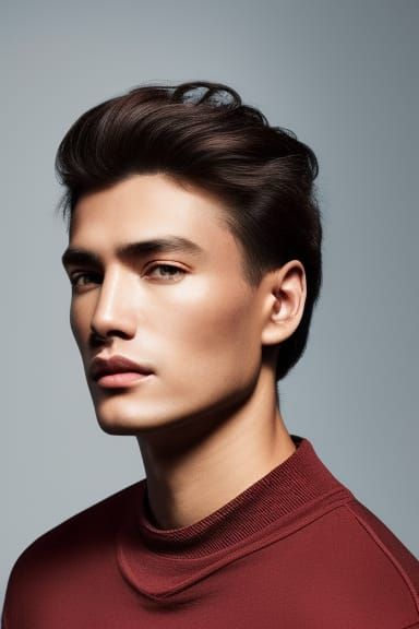 A handsome young man with brown hair wearing a t-shirt