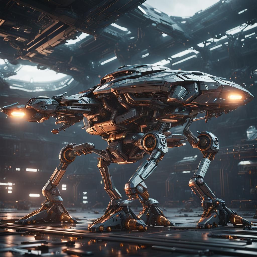 Epic Alien Invasion in Futuristic Sci-Fi Style