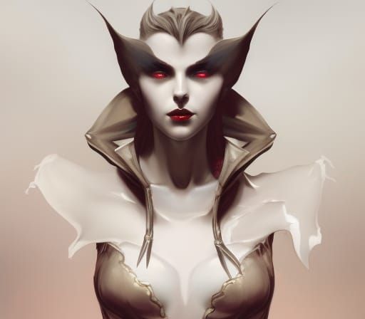 Lenore of Castlevania Portrait in Art Nouveau Style