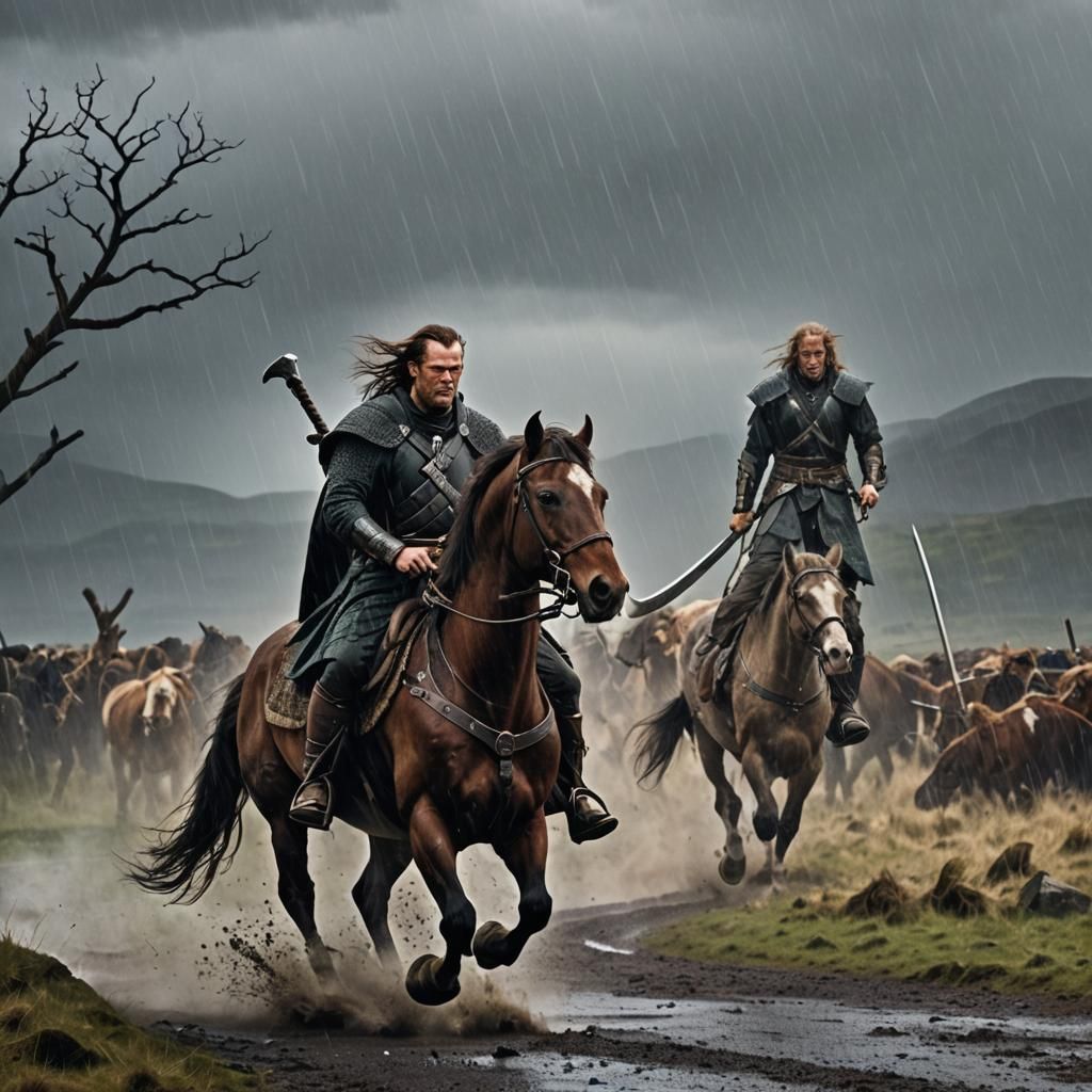 Highlander Rides Through Storm in Alien Style