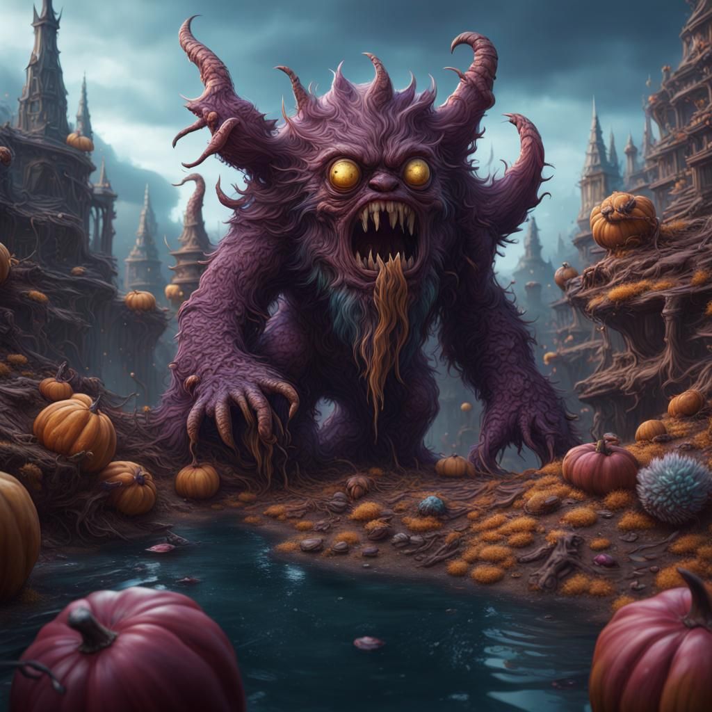 Detailed Sweet Monster Fantasy Concept Art
