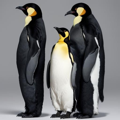 Majestic Emperor Penguin in Antarctic Splendor