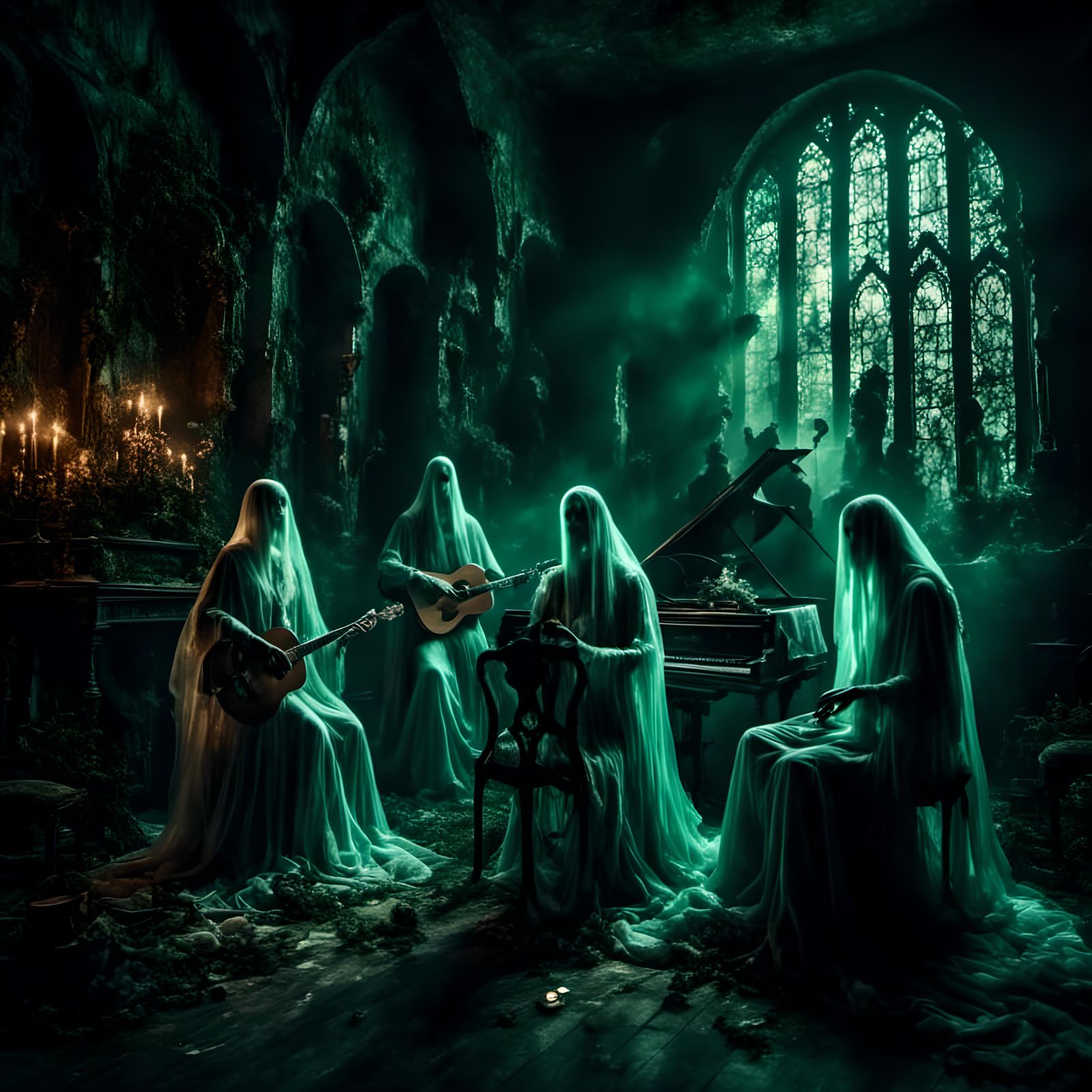 Ghostly Rock Stars Perform in Historic Basement