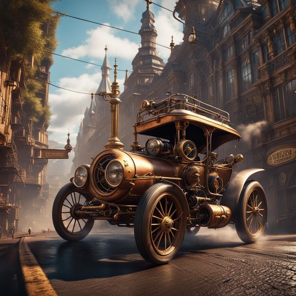Steampunk car
