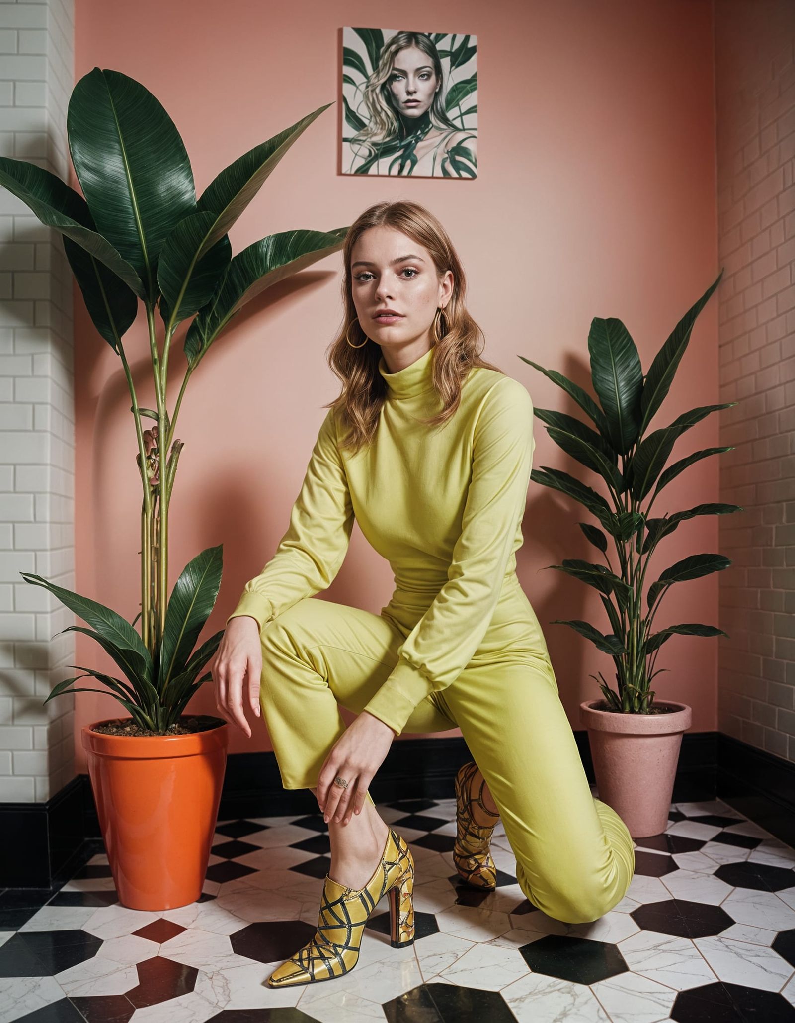 Ethereal Animal Print Beauty in Neon Hues