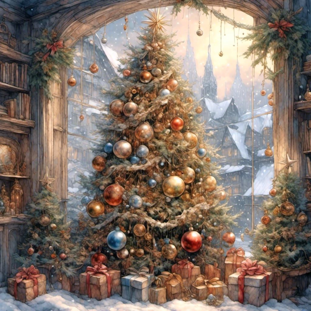 Cristmas style, 3D, soft oil painting airbrushing style, mos...