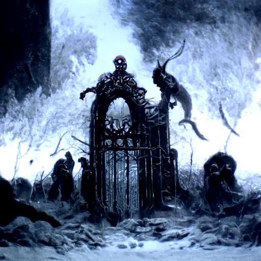 Gates of Hell: Gothic Horror Illustration