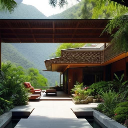 John Lautner House Acapulco with Boho Decor