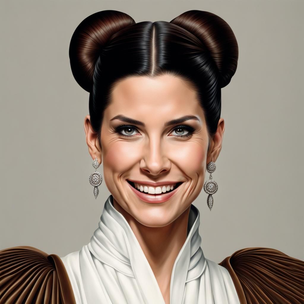 Hyperrealistic Portrait of a Smiling Princess