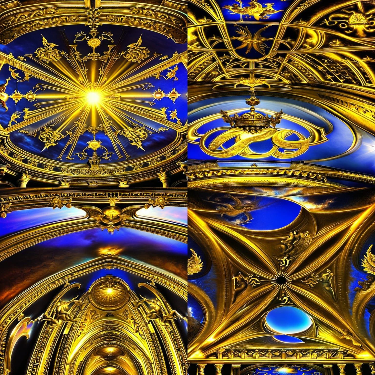 Angels and Demons in Gilded Celestial Battle