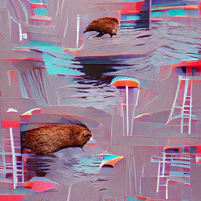 Single Beaver Generated by AI