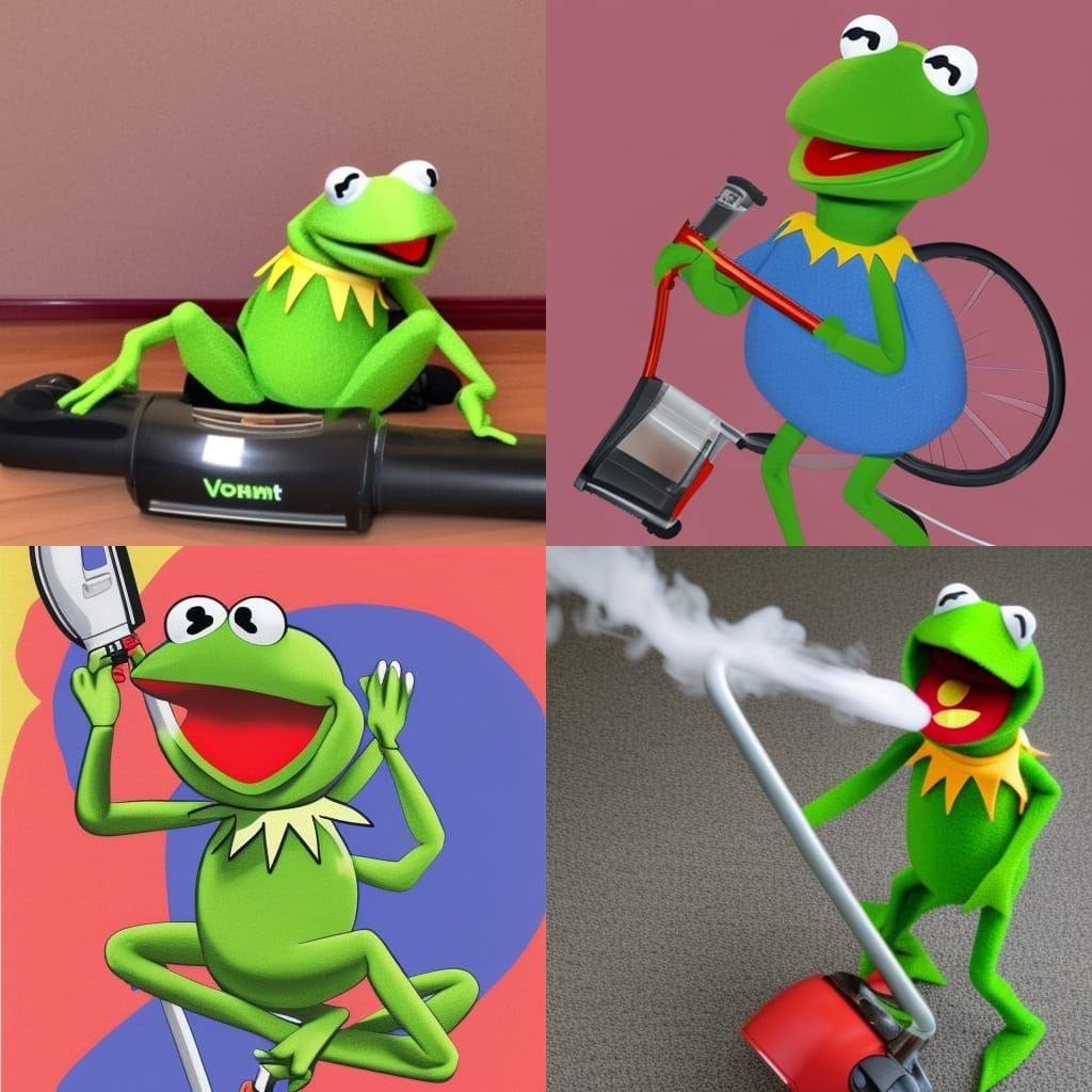 Kermit the Frog Burns a Vacuum