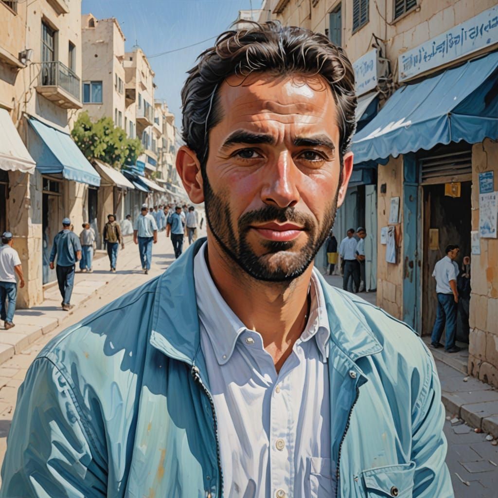 Handsome Israeli Gentleman Smiling