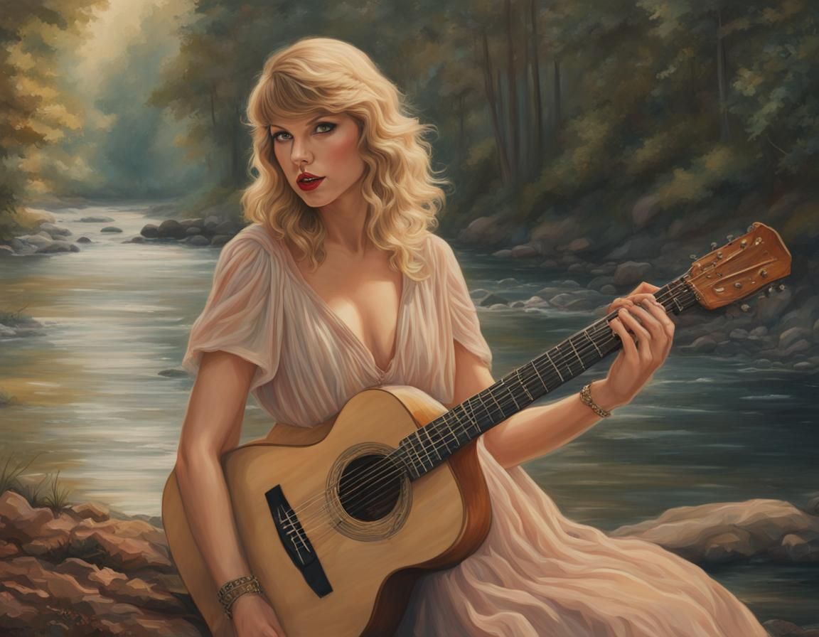 Artemis Inspired Watercolor Painting in Pastel Colors