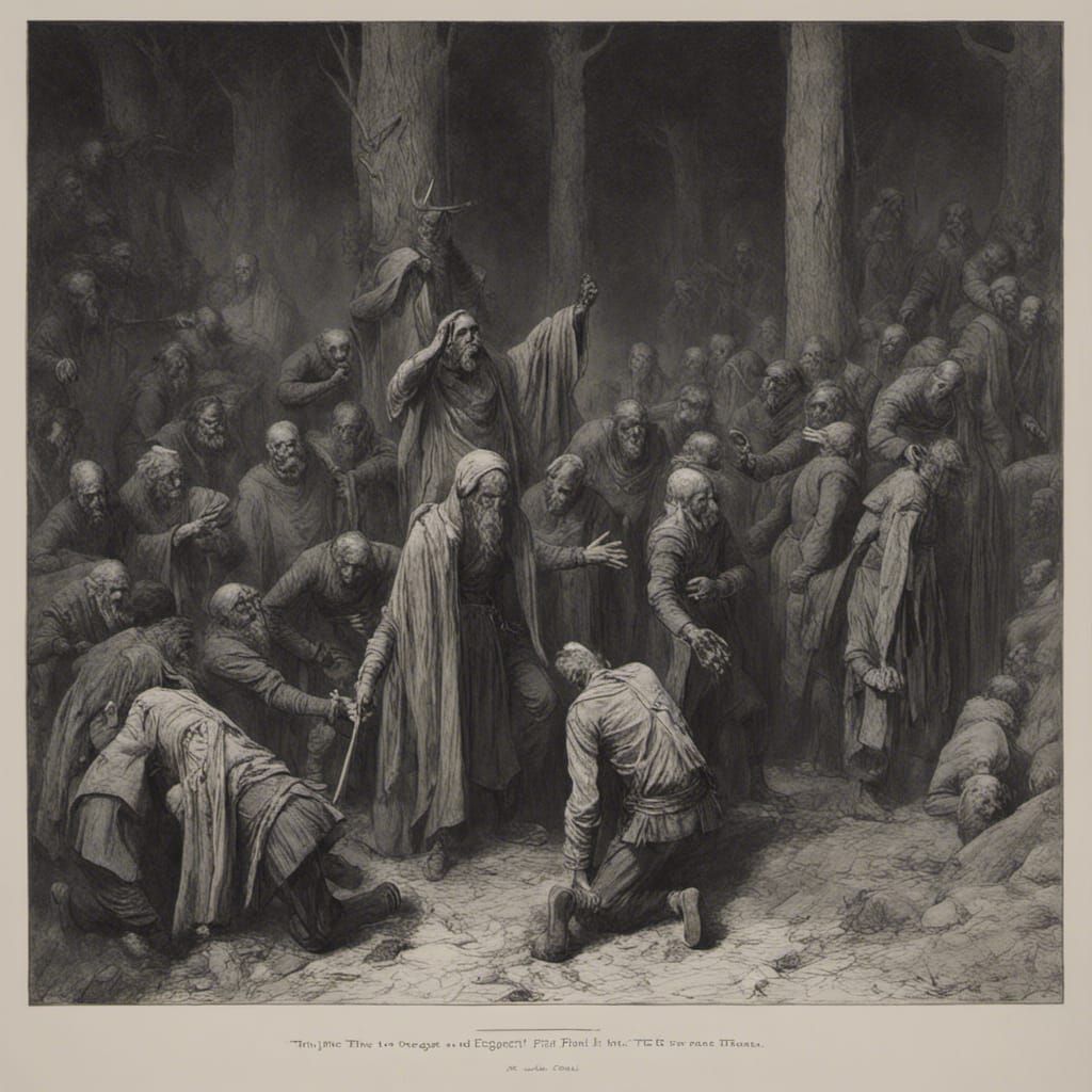 Drifter's Judgment: A Horror Illustration