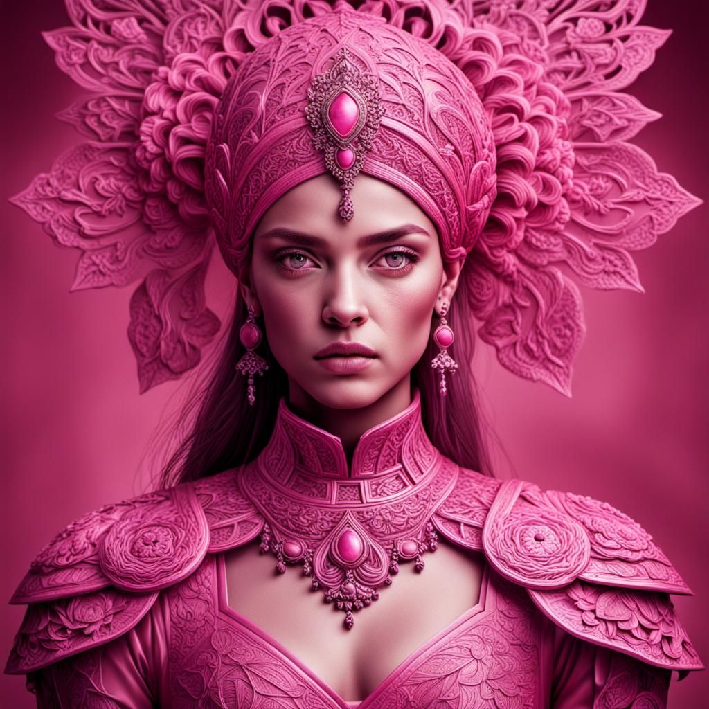Hyperrealistic Pink: Strong, Beautiful Women in Focus