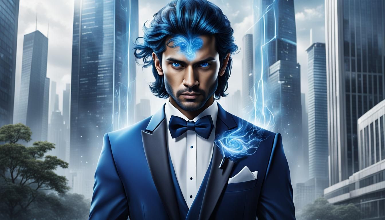 Manhood Transformation: Blue Aura Businessman