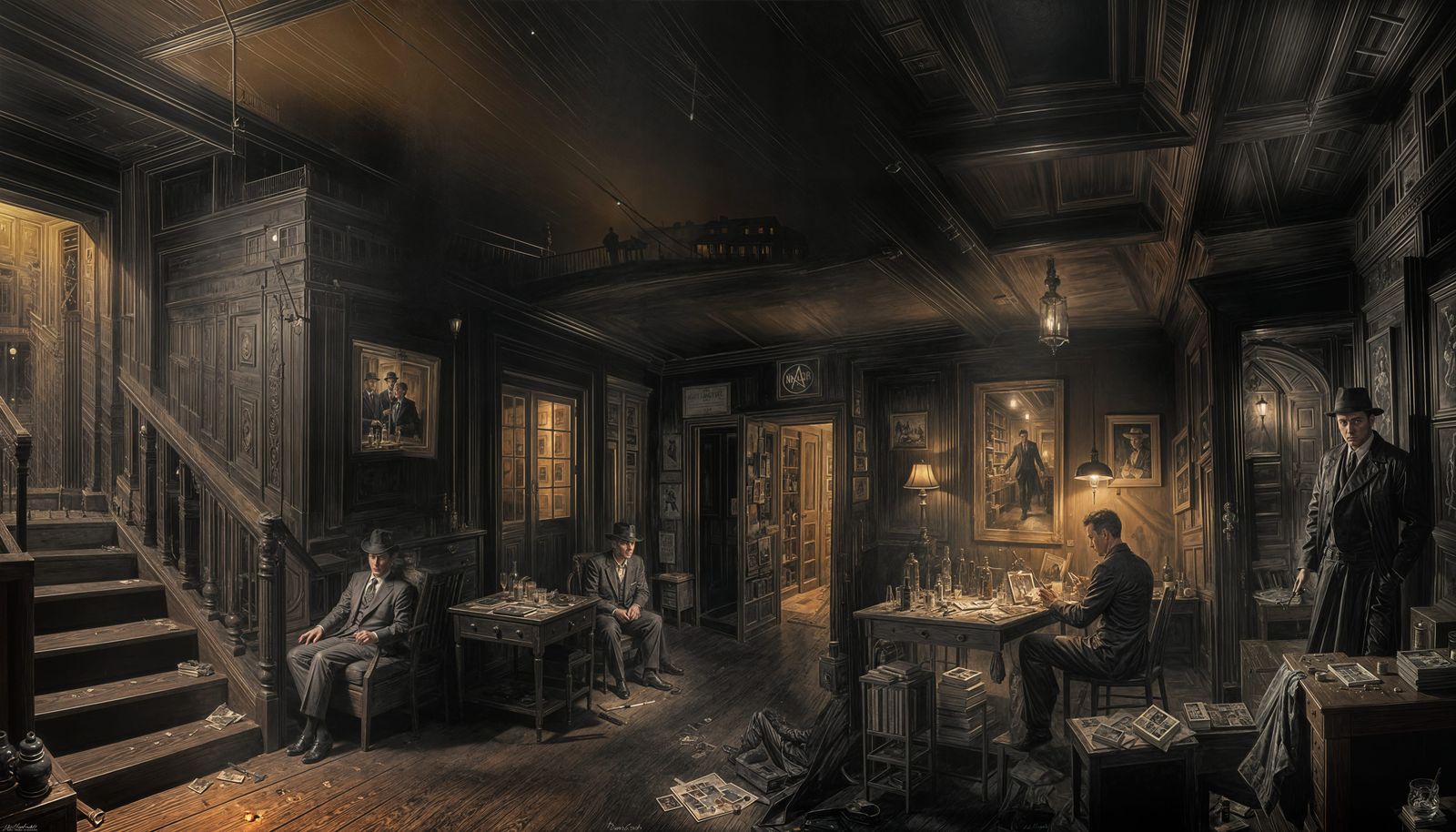 Noir City Secrets Unveiled in Midnight Darkness